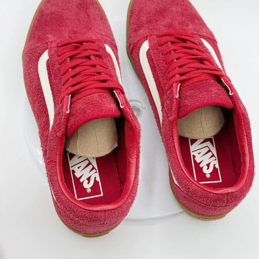 Vans Old Skool Low Pro Suede Size 8 Womens Red/Gum NEW - Picture 10 of 10
